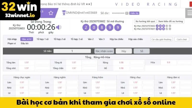 Bài học cơ bản khi tham gia chơi xổ số online