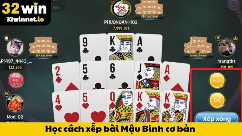 Mẹo Chơi Mậu Binh - Kỹ Năng Xếp Bài, Bách Chiến Bách Thắng Học cách xếp bài Mậu Binh cơ bản nếu muốn thắng